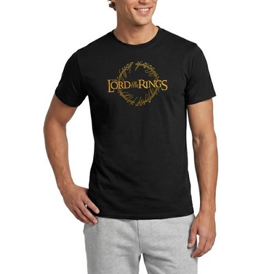 Der Herr Der Ringe Großes Logo Mit Ring-Inschrift Männer T-Shirt