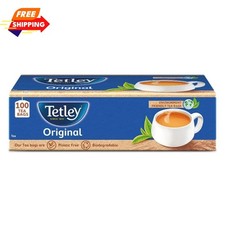 Tetley Original Black Tea 100 Tea Bags Strong Rich Flavor 100g