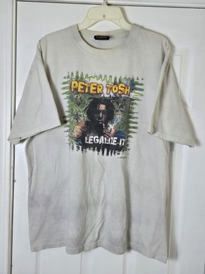 Vintage Y2K Peter Tosh T-Shirt Mens Size XL Legalize It Reggae Zion Rootswear AB