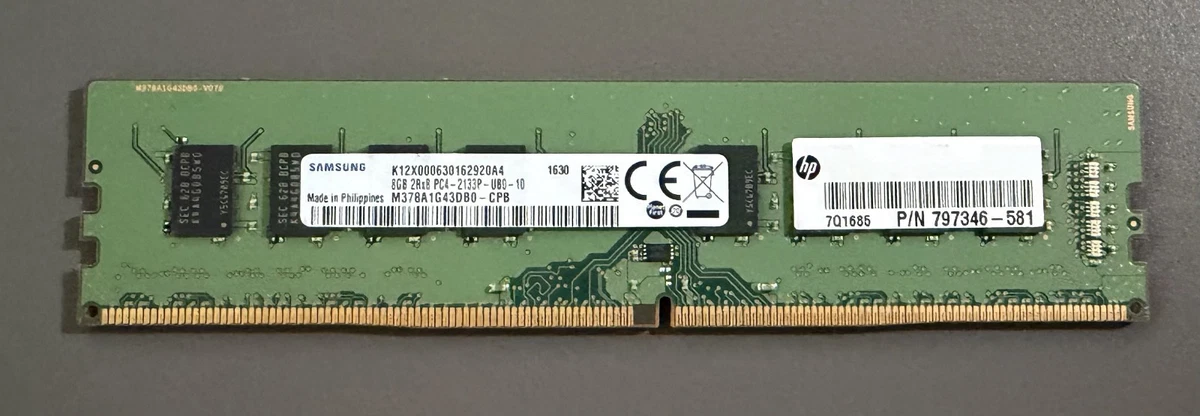 Samsung PC4-17000 (DDR4-2133) Bus Speed Computer RAM 8 GB Capacity