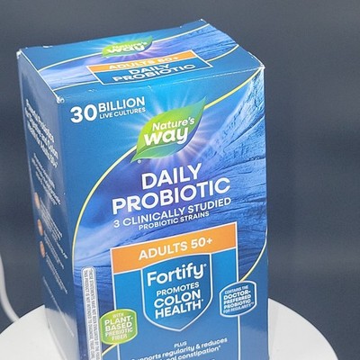 Nature s Way Fortify 50+ Probiotic 30 Billion Live Cultures Colon 30ct EXP 10/27