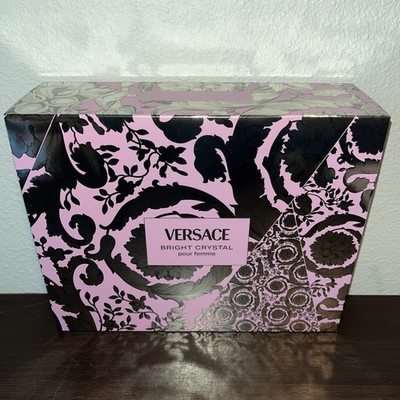 Versace Bright Crystal | 3 Pc Gift Set 1.7oz EDT+ 1.7oz S.Gel +1.7oz B.Lotion