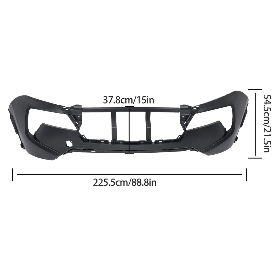 Fit For Nissan Rogue 2024 Without Sensor Hole Front Bumper Cover Black Plastic Foto 2 de 4