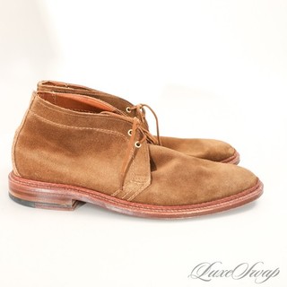 #1 HOMBRE LNWOB Alden x J. Botas Chukka Crew D2716 de gamuza rapé sin forro zapatos 8 5