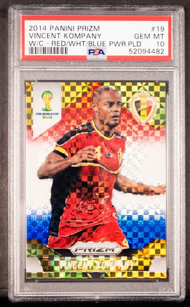 2014 Panini Prizm World Cup Vincent Kompany 19 PSA 10 Red White