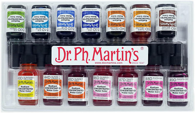Radiant Concentrated Water Color, 0.5 Oz, Set of 14 (Set D)