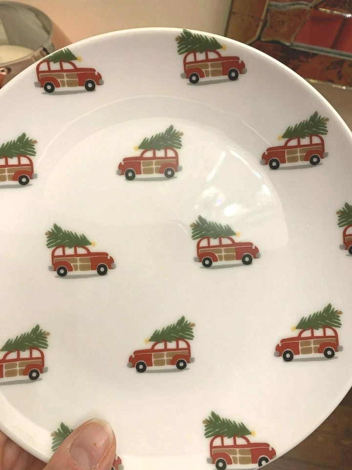 Pottery Barn Plato de Navidad Fiesta Aperitivo Postre Niño SET 4, Foto 3 de 4