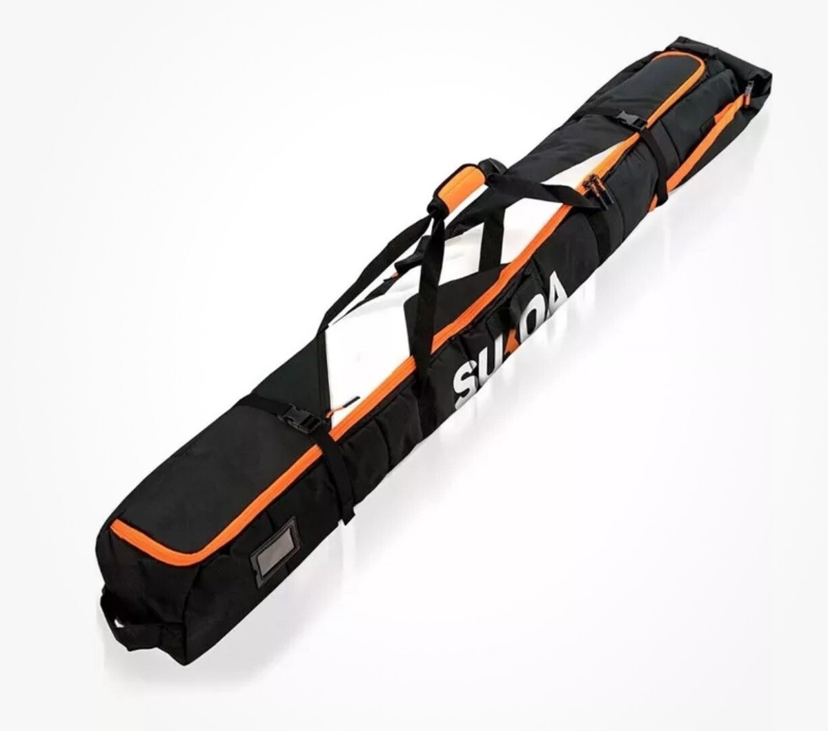 NEW Sukoa Premium Padded Ski Skis Bag with Tags Skiing Travel Orange and  Black