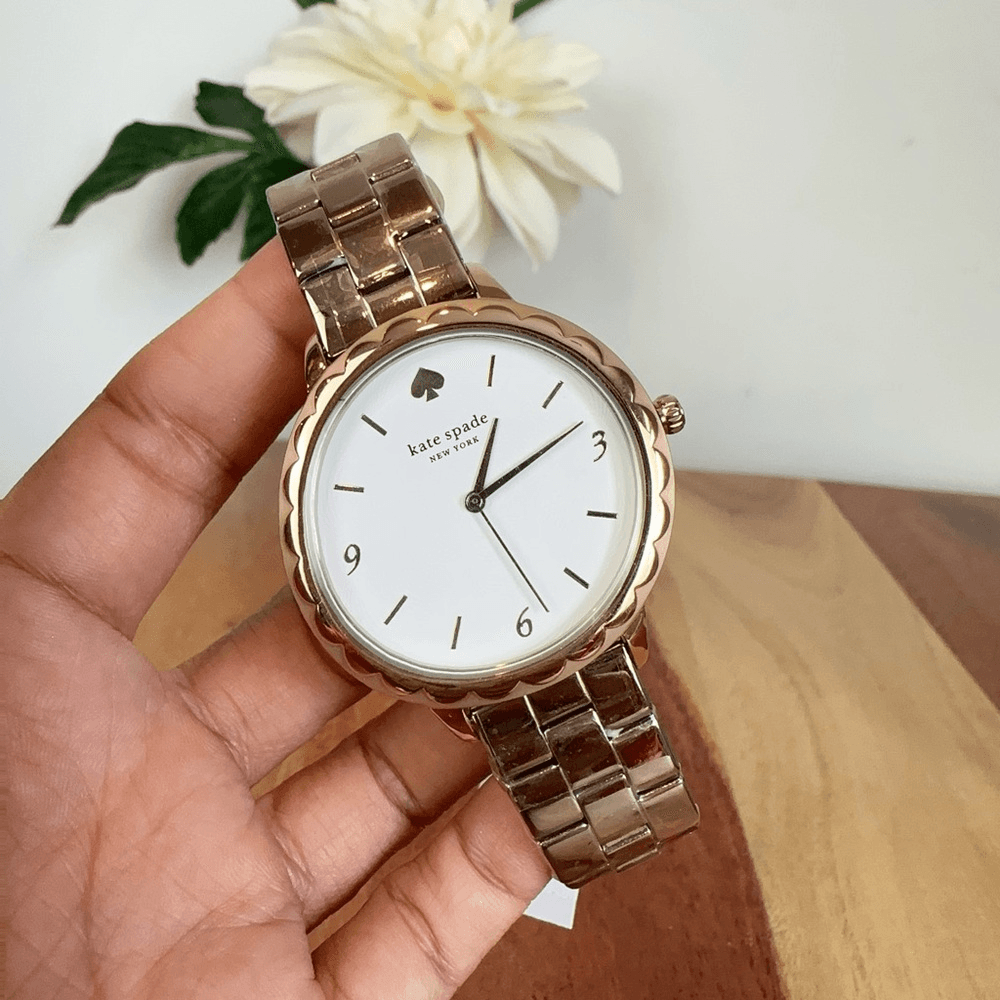 NWT Kate Spade Metro Scallop Quartz White Dial Ladies Watch  display picture 2