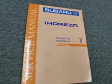 2000 Subaru Impreza Coupe Sedan Wagon Electrical Wiring Diagrams Manual L 2.5RS