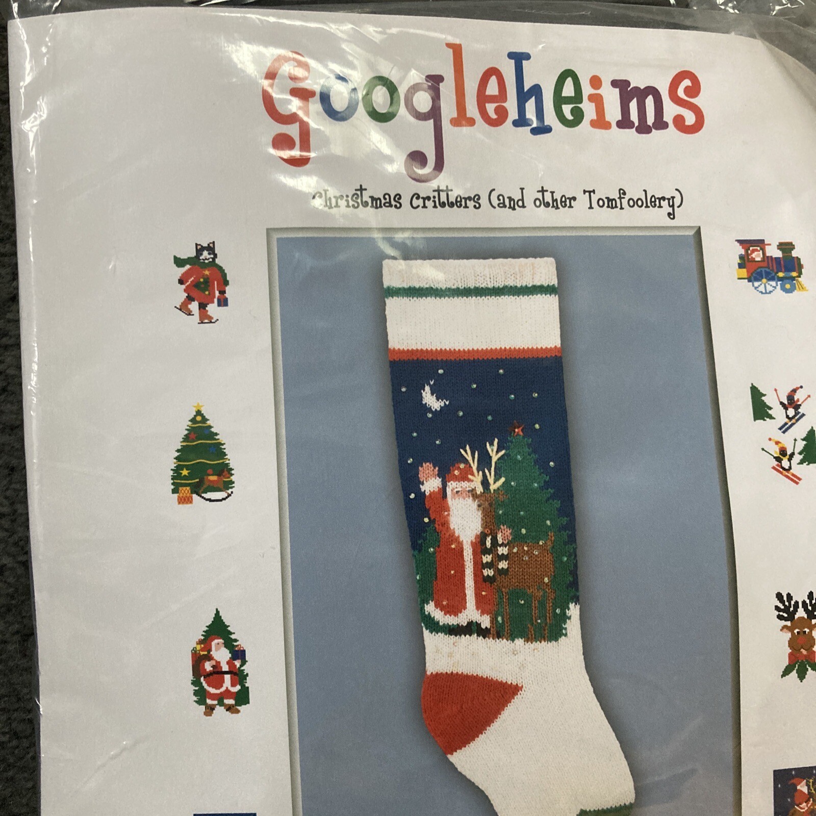 Googleheims Christmas Stocking Knitting Kit Ice Drops 2126 Inch