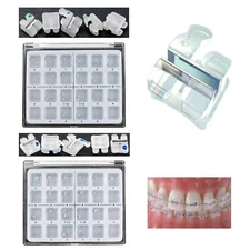3M Clarity Type Orthodontic Ceramic Bracket Metal Slot Aesthetic Braces Roth 022
