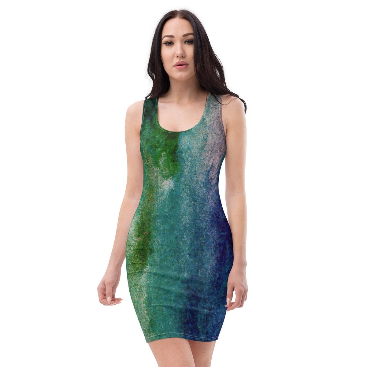 watercolor bodycon dress Colorful Watercolor Floral Pattern Bodycon dress