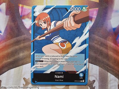 One Piece TCG Blue Nami Deck 61 Card OP03-040 Kaya Desert Spada