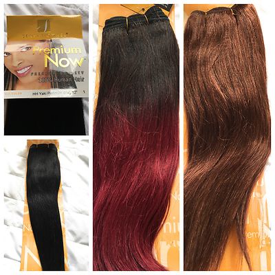 100 Human Hair 12 Inches Yaki Platinum Weaves Sensationnel Ebay