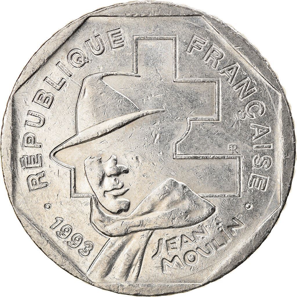 French Coin | 2 Francs | Jean Moulin | France | 1993 | eBay
