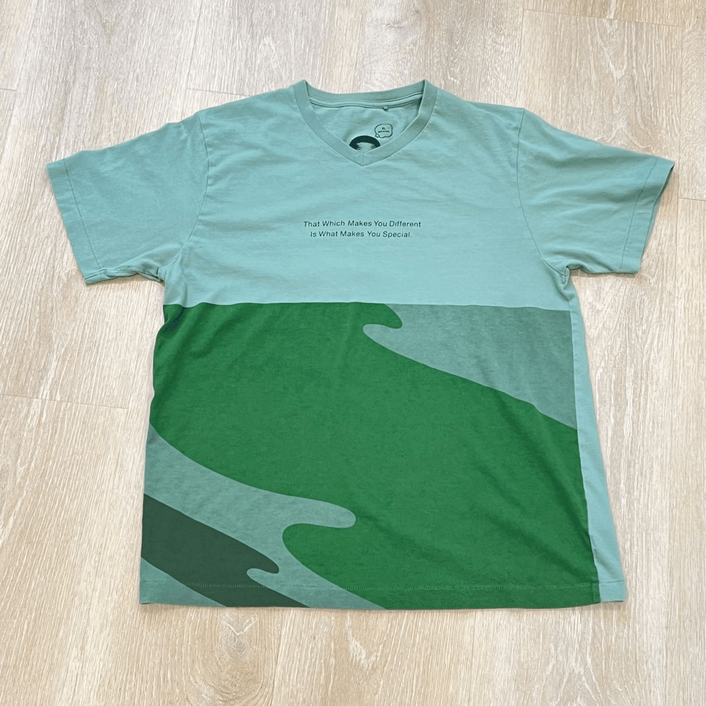 ALTRA T shirt I Am Other x Uniqlo citazione Pharrell Williams verde multi uomo grande