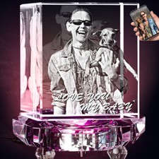 Personalized 3D Crystal Photo for Dog Lovers Custom Picture Pet Memorial Gifts
