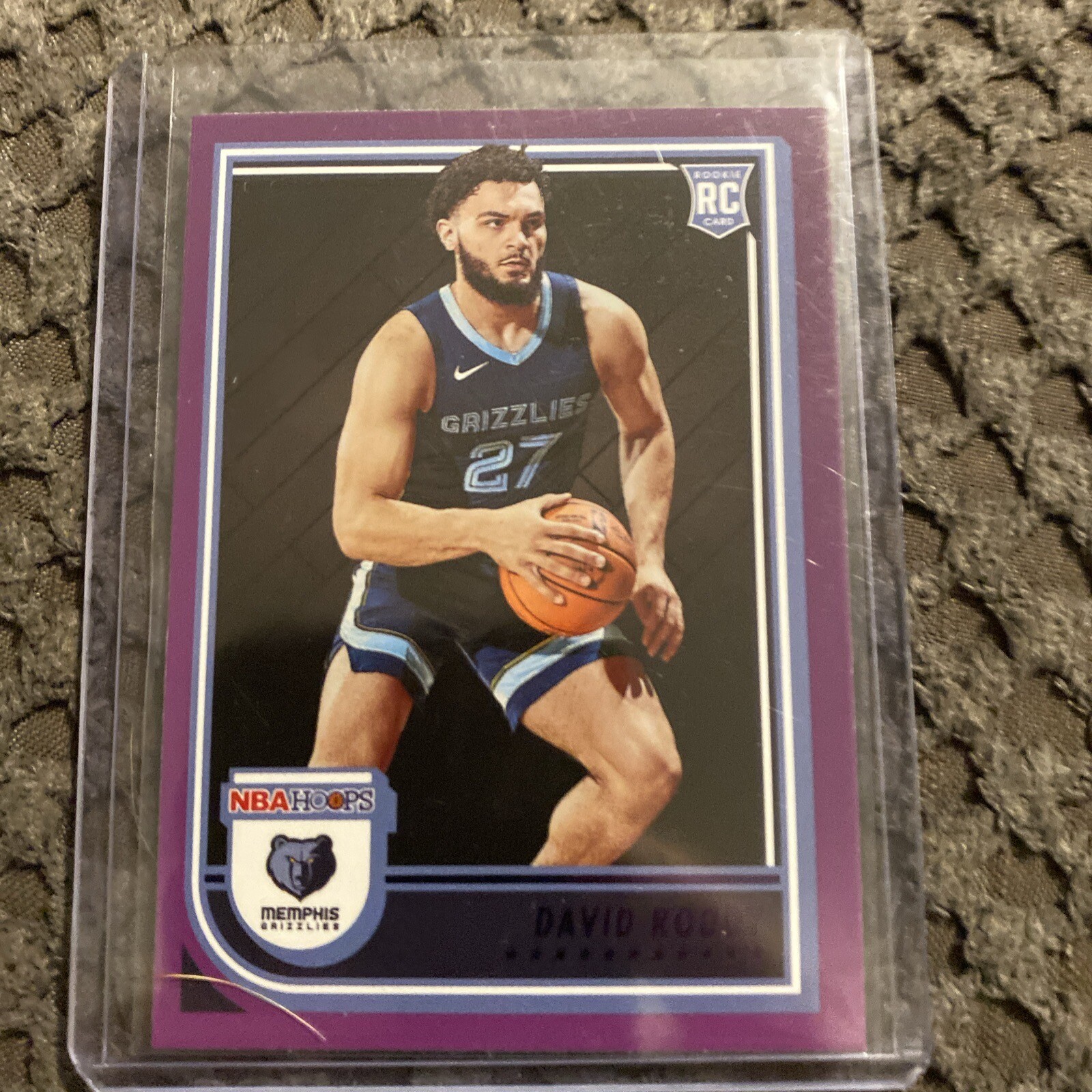 DAVID RODDY 2022-23 Panini NBA Hoops PURPLE Parallel Rookie RC SP #253 Grizzlies
