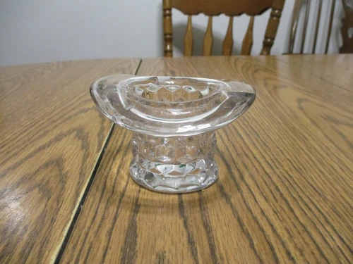 Fostoria American #2056 Clear Cube Motif 2 1/2" Top Hat Topper Toothpick