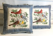 Handmade 16" x 16" Cardinal Sparrow Finch Robin Bird Birds Pillows BRAND NEW!