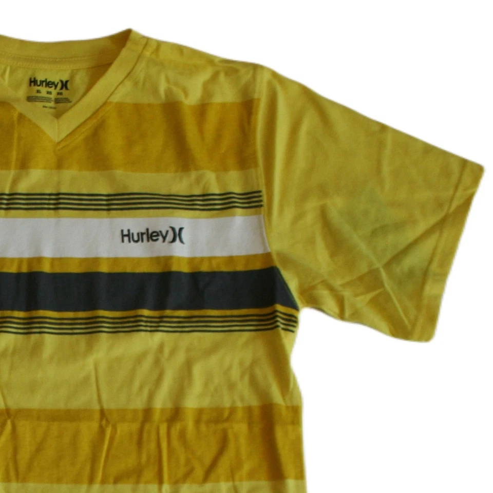 Hurley Big Boys Blazing Yellow Stripe Short Sleeve T-Shirt Size: XL - NWT - Image 3 of 4