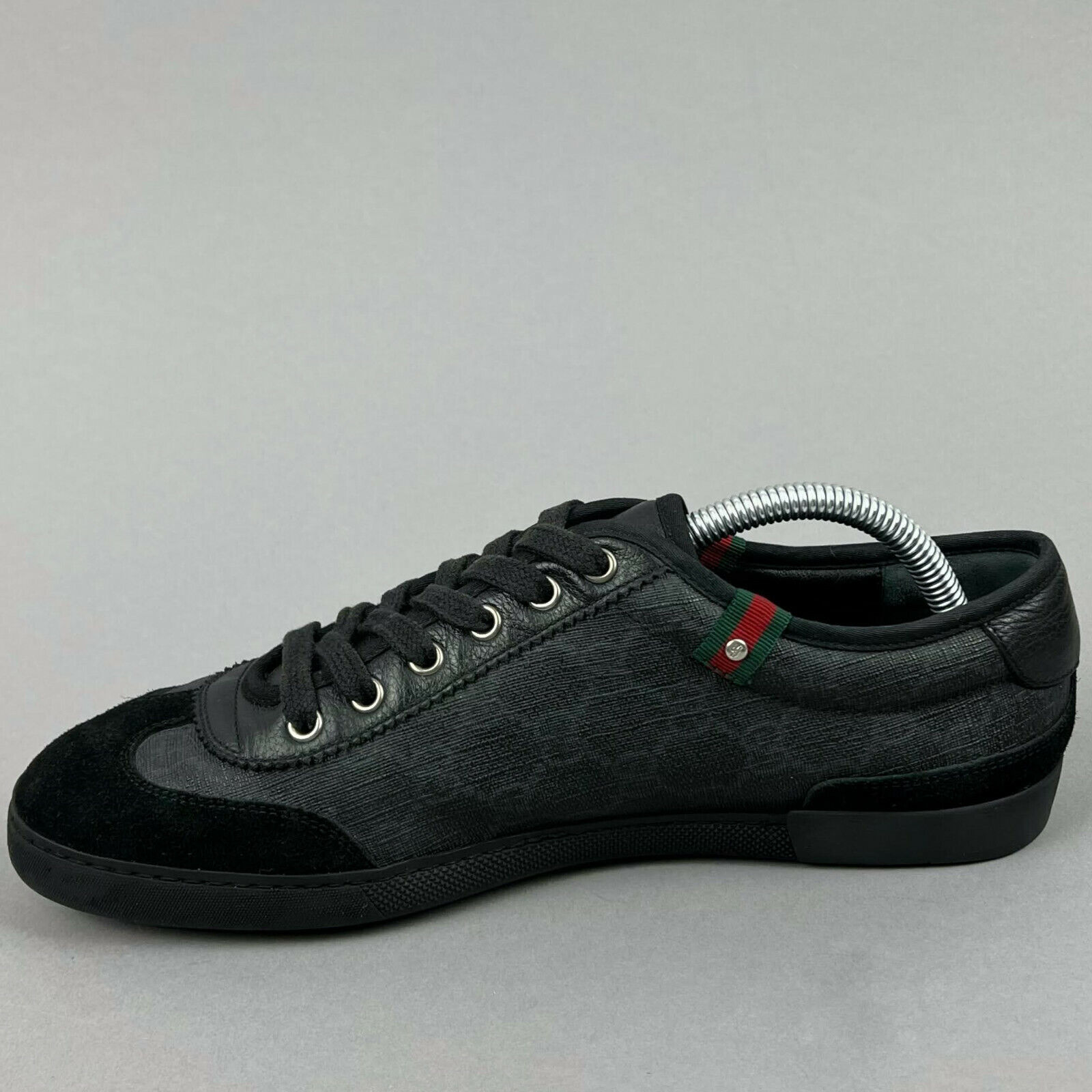 GUCCI Web low top sneakers supreme GG monogram canvas 7 G or 8 US 41 EUR  222734