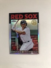 2021 Topps Chrome Xander Bogaerts 1986 35th Anniversary Refractor Red Sox 86BC-8