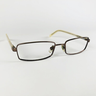 D BY D Brille BRONZE RECHTECKIG Brillengestell MOD: ABGERIEBEN