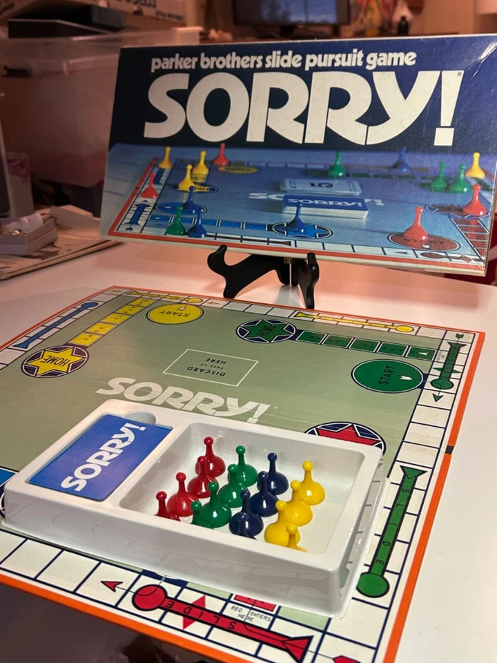 Vintage 1972 SORRY! Board Game Parker Brothers Complete Original Excellent - Image 2 of 4