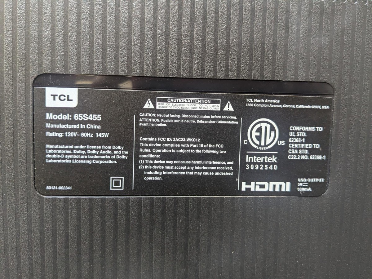 TCL 65S455 65