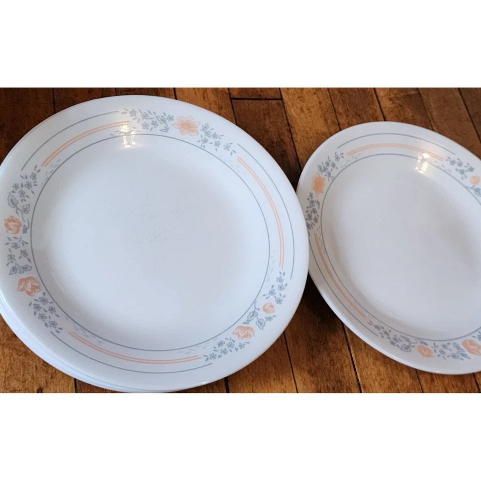 9 Vtg Corelle Apricot Grove Bread & Butter / Dessert Plates Discontinued Pattern - Image 2 of 4