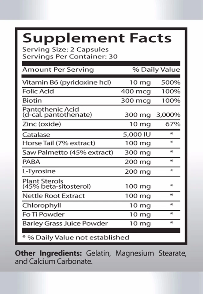 Biotin   ANTI GRAY HAIR CARE   Restore Natural Hair Color 2B - Image 2 of 4