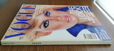 洋書 VOGUE 1995 march March 1995 British VOGUE Magazine; Valetta, Christensen