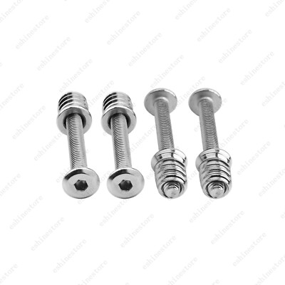 4 Pcs Stainless Steel Guitar Neck Screws&Inserts Kit for Bolt-On Guitar and Bass
