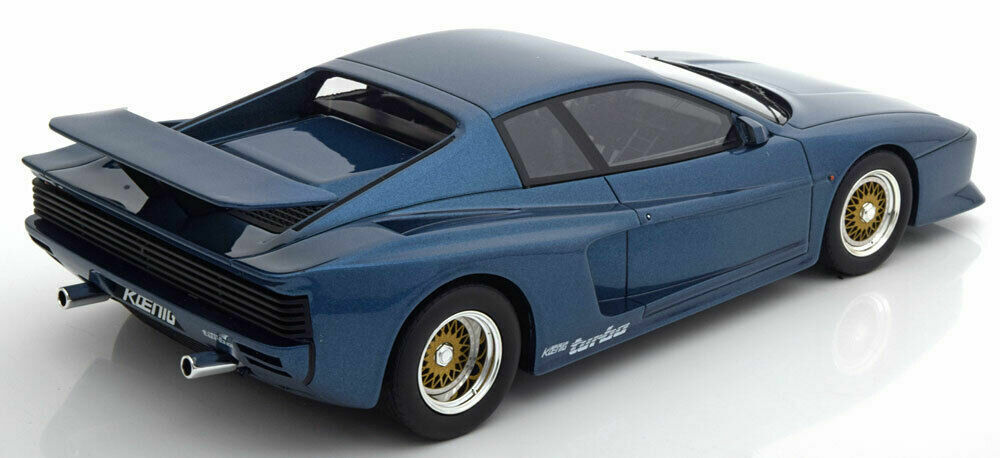 No249 ミニカー1/18 Special Testarossa Turbo GT Spirit FERRARI Koenig Testarossa Bi-Turbo Blue Metallic 1