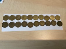 20 LOT Coins Spain Espana Ptas Pesetas 1 Una Francisco Franco