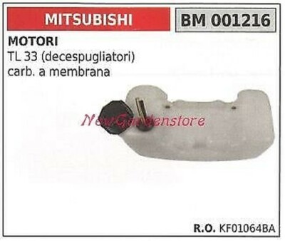 Réservoir Carburant TL33 Pour Mitsubishi BG330/CG330 - Avec Bouchon, Tuyau Et Filtre - Pièce Débroussailleuse Originale