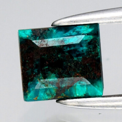 Dioptase Verte Bleue De Namibie - Pierre Naturelle 3x3 Mm - 0.21 Carats