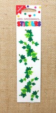 Mrs. Grossman's Sticker Strips IVY Floral Flowers 3 Sheets New In Package