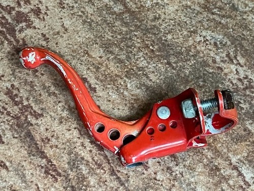 Vintage 1980s Rare Red ODYSSEY RX-2 FRONT BRAKE LEVER Old School BMX Left Side - Picture 4 of 5