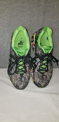 Asics Mens Gel-Nimbus 18 Running Shoes Poseidon/Blue/Yellow RARE