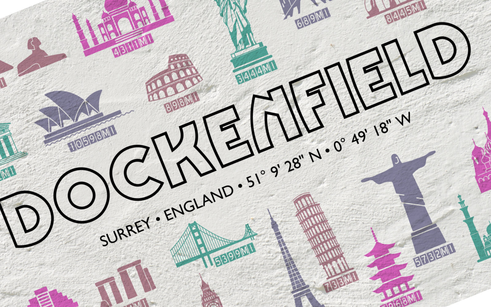 A4 PRINT Dockenfield, Surrey, England World Landmarks eBay