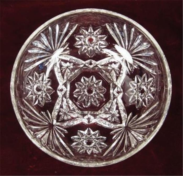 Early American Prescut Bowl Anchor Hocking #767 Clear Vintage EAPC