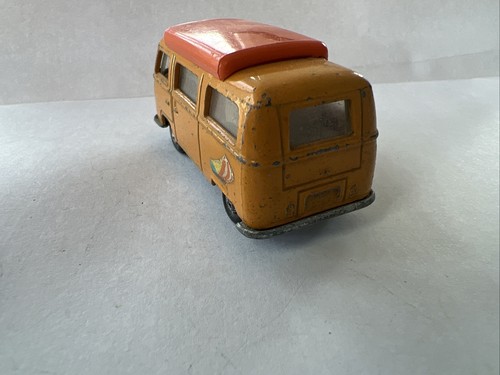 Matchbox Superfast 23 Volkswagen Camper In Orange Thin Wheels Vintage Diecast - Picture 7 of 10