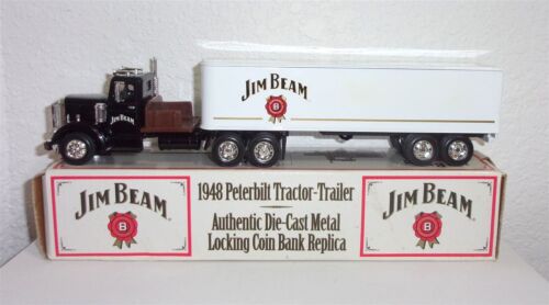 JIM BEAM 1948 PETERBILT TRACTOR TRAILER 1997 DIECAST ERTL BANK F957 - Picture 2 of 3