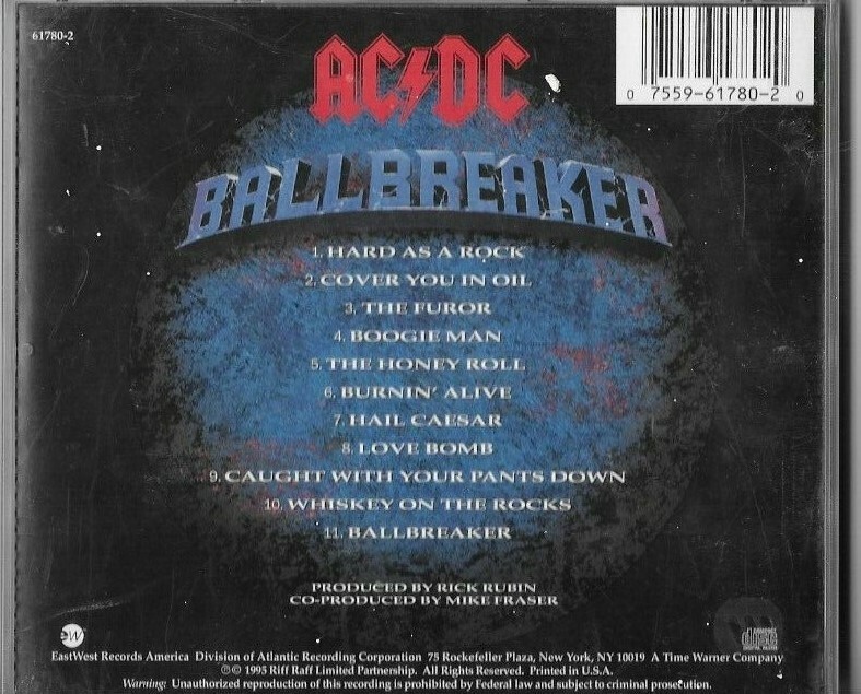 AC/DC-BALLBREAKER ON CD. | eBay