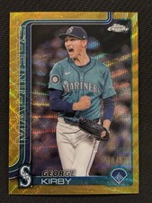 2025 Topps Chrome George Kirby Gold Wave Rookie Card /50