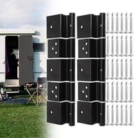 Eurowagens RV EingangstüR Reibungsband Set Schwarz 2Er-Pack FüR Wohnwagen
