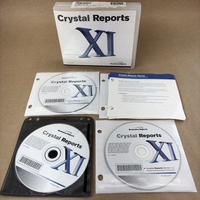 Crystal Reports XI Seagate Business Objects Software 3 Disc w/ Key READ